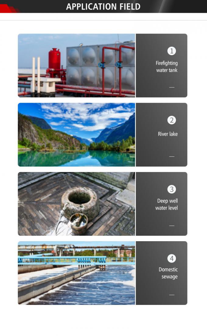 روجيا 4-20ma مستوى السائل الغائم مستوى مستشعر مؤشر جهاز نقل مستشعرات مستوى المياه الهيدروستاتيكية لمعالجة مياه الصرف الصحي 4